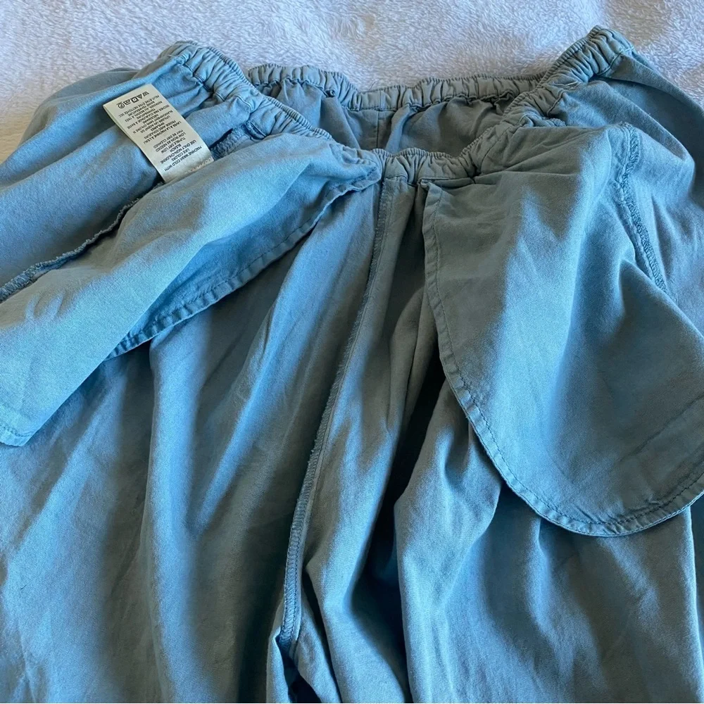 FREE PEOPLE To The Sky Parachute Low-rise Wide Leg Pant in Stormy Weather | XS - Picture 12 of 16